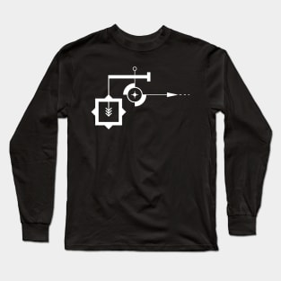 Geometric Tooniefied Design 1 (Dark) Long Sleeve T-Shirt